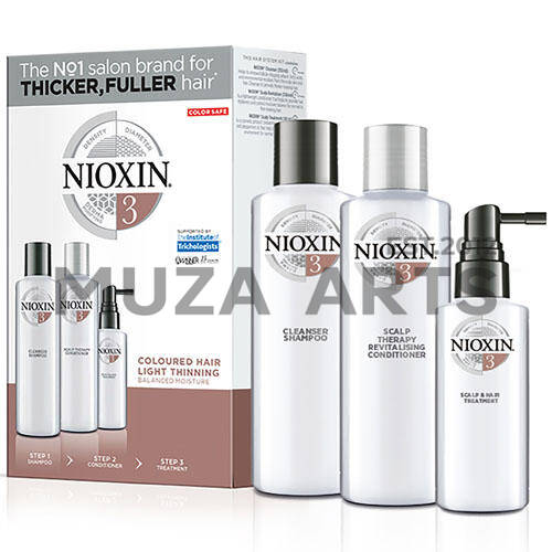 3-СТУПЕНЧАТАЯ СИСТЕМА NIOXIN №3 (300 мл) для окрашенных волос с тенденцией к истончению